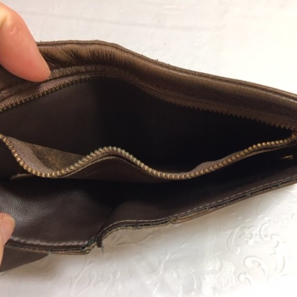 VINTAGE 70's Genuine Deerskin Wallet Coin Purse Combo Western Southwestern SOFT - Picture 3 of 14